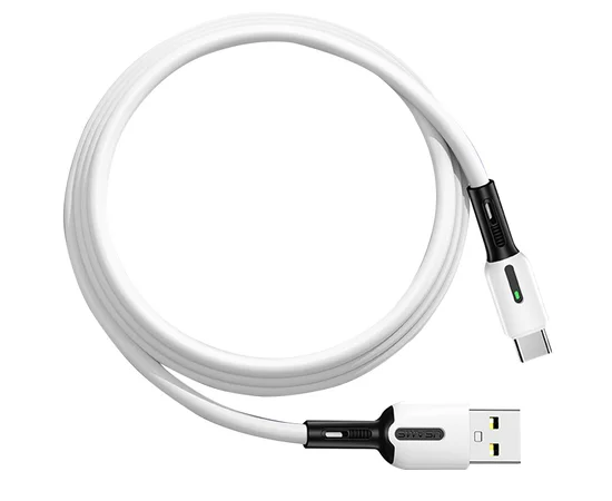 Дата кабель Usams US-SJ433 U51 Silicone USB to Type-C (1m) Белый