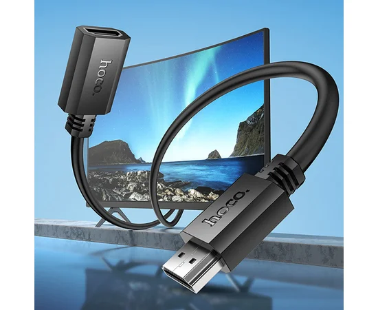 Дата кабель Hoco US13 HDTV male to HDTV female HD extension (2m) Black