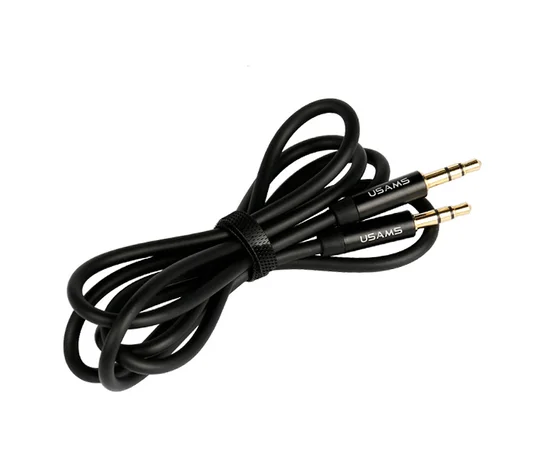 Аудио кабель Usams YP-01 Aux (1m) Черный