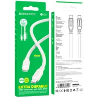 Дата кабель Borofone BX81 Type-C to Type-C 60W (1m) Белый