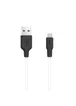 Дата кабель Hoco X21 Silicone MicroUSB Cable (1m) Черный / Белый