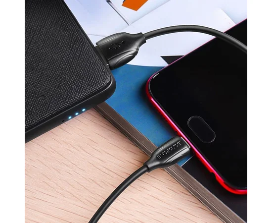 Дата кабель Borofone BX19 USB to MicroUSB (1m) Черный