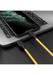 Дата кабель Hoco X21 Plus Silicone Lightning Cable (1m) Black / Yellow