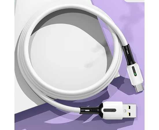 Дата кабель Usams US-SJ432 U51 Silicone USB to Micro USB (1m) Белый