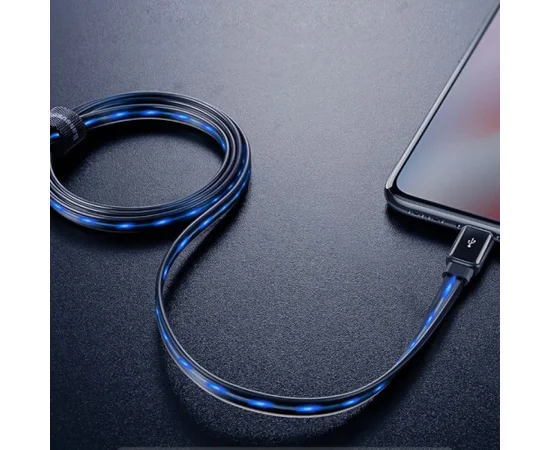 Дата кабель Baseus Glowing Data Lightning Cable (1m) Черный