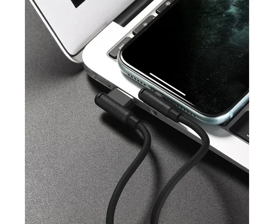 Дата кабель Hoco X46 "Pleasure" USB to Lightning (1m) Черный