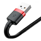 Дата кабель Baseus Cafule Lightning Cable 2.4A (1m) Червоний / Чорний