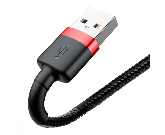 Дата кабель Baseus Cafule Lightning Cable 2.4A (1m) Красный / Черный