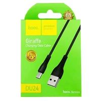 Дата кабель Hoco DU24 Giraffe Charging USB to MicroUSB (1m) Черный