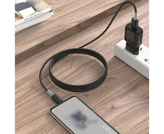 Дата кабель Hoco X48 "Soft" Type-C (1m) Черный