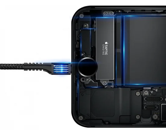 Дата кабель Baseus Double Spring (компактный) USB to Lightning 2A (1m) Черный