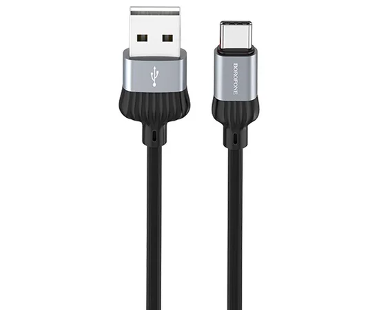 Дата кабель Borofone BX28 Dignity USB to Type-C (1m) Metal gray