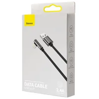 Дата кабель Baseus Legend Series Elbow USB to Lightning 2.4A (1m) (CALCS-01) Black