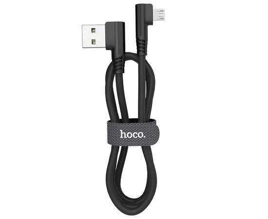 Дата кабель Hoco U83 "Puissant Silicone" MicroUSB (1.2 m) Черный