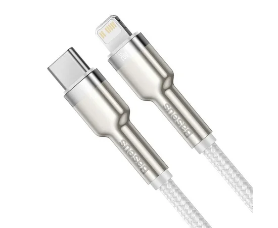 Дата кабель Baseus Cafule Series Metal Type-C to Lightning PD 20W (2m) Білий