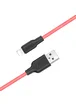Дата кабель Hoco X21 Plus Silicone Lightning Cable (2m) Black / Red