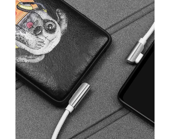 Дата кабель Hoco U42 Exquisite Steel Micro USB Cable (1.2m) Белый