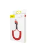 Дата кабель Baseus Fish Eye Spring Data Lightning Cable 2A (1m) Красный