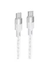 Дата кабель Hoco X99 Crystal Junction Type-C to Type-C 60W (1.2m) Gray