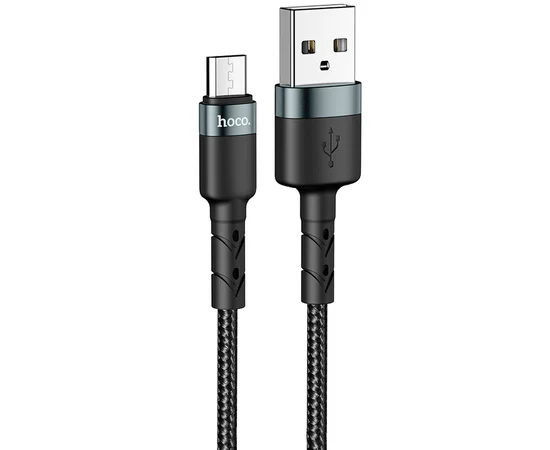 Дата кабель Hoco DU46 Charging USB to MicroUSB (1m) Черный