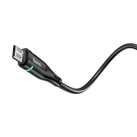 Дата кабель Hoco U93 "Shadow" MicroUSB (1.2 m) Чорний