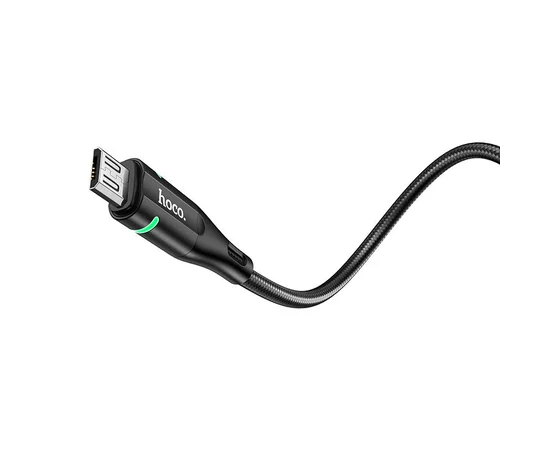 Дата кабель Hoco U93 "Shadow" MicroUSB (1.2 m) Черный