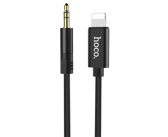 Аудио кабель Aux Hoco UPA13 (AUX 3.5 to Lightning) (1m) Черный