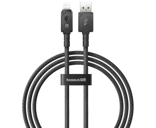 Дата кабель Baseus Unbreakable Series Fast Charging USB to Lightning 2.4A 1m (P10355802111-0) Black