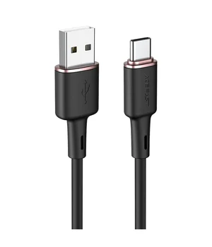Дата кабель Acefast C2-04 USB-A to USB-C zinc alloy silicone (1m) Black