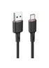 Дата кабель Acefast C2-04 USB-A to USB-C zinc alloy silicone (1m) Black