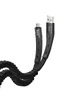 Дата кабель Hoco U78 "Cotton treasure elastic" MicroUSB (1.2М) Черный