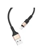 Дата кабель Hoco X26 Xpress Lightning Cable (1m) Черный / Золотой