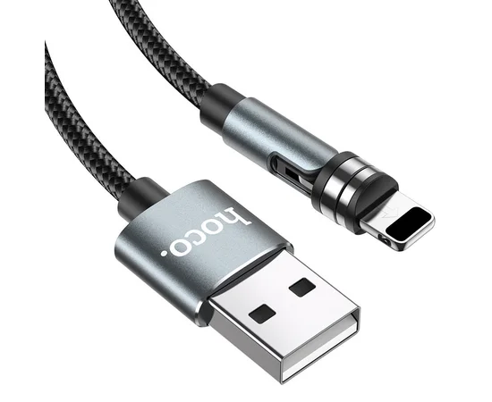 Дата кабель Hoco U94 "Universal magnetic" Lightning (1.2 m) Черный