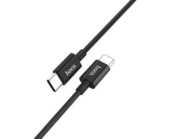 Дата кабель Hoco X23 Skilled Type-C to Type-C (3A/1М) Черный