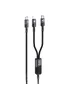 Дата кабель Hoco U139 Type-C to Lightning/Type-C 100W (1.2m) Black