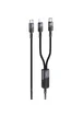 Дата кабель Hoco U139 Type-C to Lightning/Type-C 100W (1.2m) Black