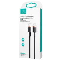 Дата кабель Usams US-SJ485 U63 Type-C To Lightning 20W PD (2m) Черный