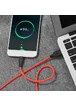 Дата кабель Hoco X21 Silicone Type-C Cable (1m) Черный / Красный