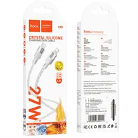 Дата кабель Hoco X99 Crystal Junction PD 27W Type-C to Lightning (1.0m) Gray