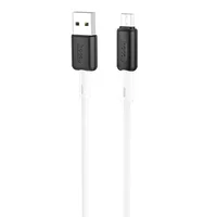 Дата кабель Hoco X48 "Soft" MicroUSB (1m) Білий