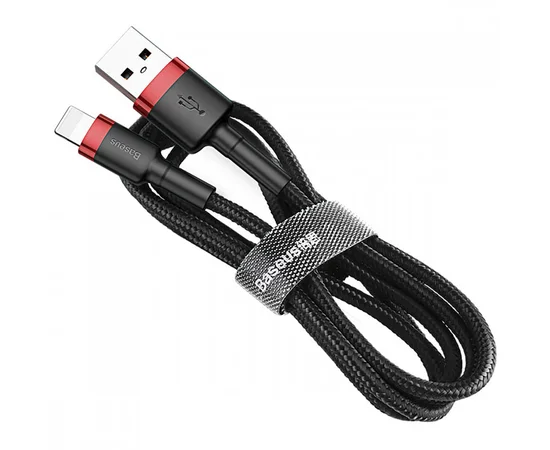 Дата кабель Baseus Cafule Lightning Cable 2.4A (1m) Красный / Черный