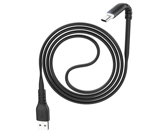 Дата кабель Hoco X44 "Soft Silicone" USB to Type-C (1m) Черный