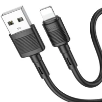 Дата кабель Hoco X83 Victory USB to Lightning (1m) Black