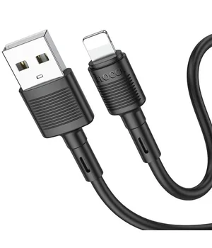 Дата кабель Hoco X83 Victory USB to Lightning (1m) Black