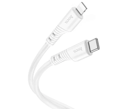 Дата кабель Hoco X97 Crystal color Type-C to Lightning 20W (1m) White