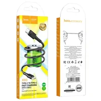 Дата кабель Hoco X83 Victory PD 60W Type-C to Type-C (1m) Black