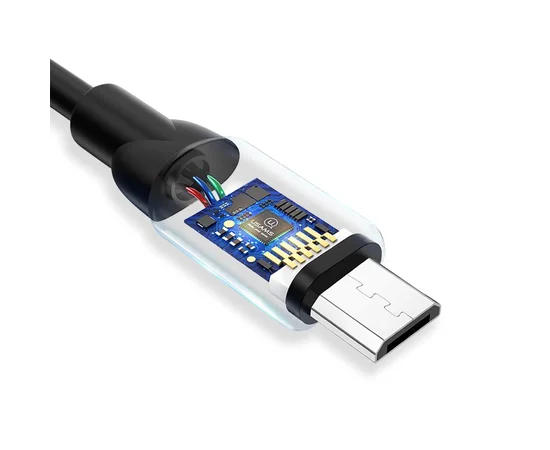Дата кабель USAMS US-SJ247 Ice-cream series USB to MicroUSB (1m) Черный