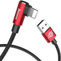 Дата кабель Baseus MVP Elbow Lightning Cable 2.4A (1m) (CALMVP) Red