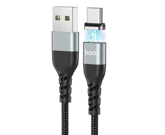 Дата кабель Hoco U96 "Traveller magnetic" Type-C (1.2m) Черный
