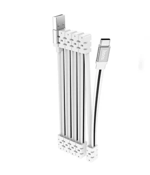 Дата кабель Hoco U103 Magnetic Absorption USB to Type-C (1m) White